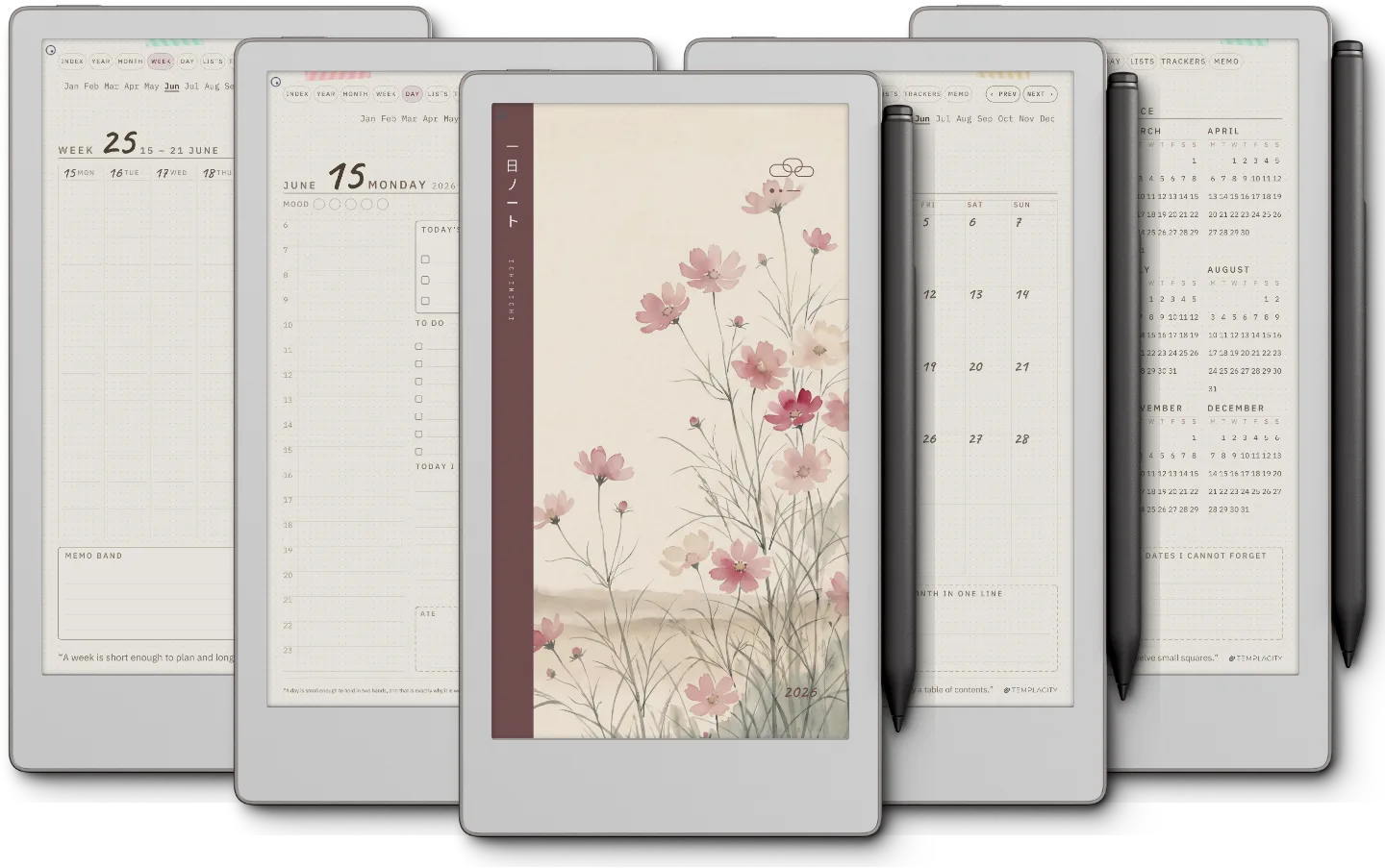 Ichinichi 一日 · A techo for e-ink
