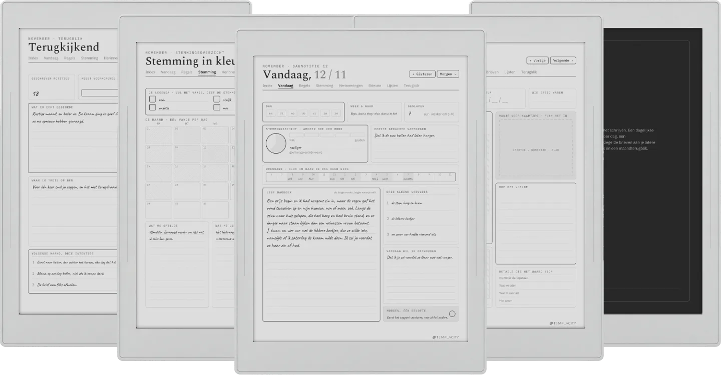 The Planner · Het Dagboek