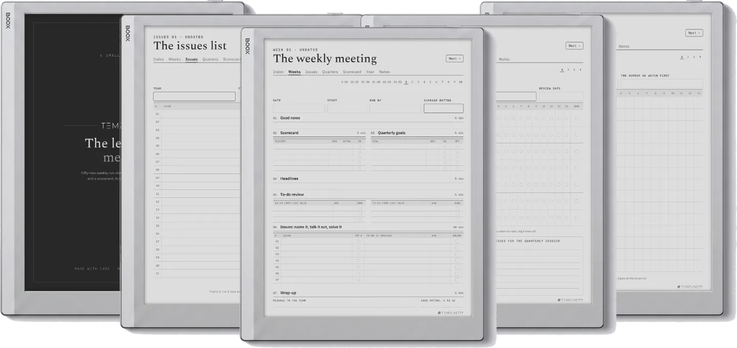The Planner · Leadership Meeting