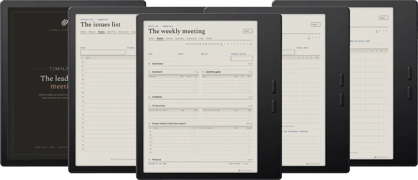 The Planner · Leadership Meeting