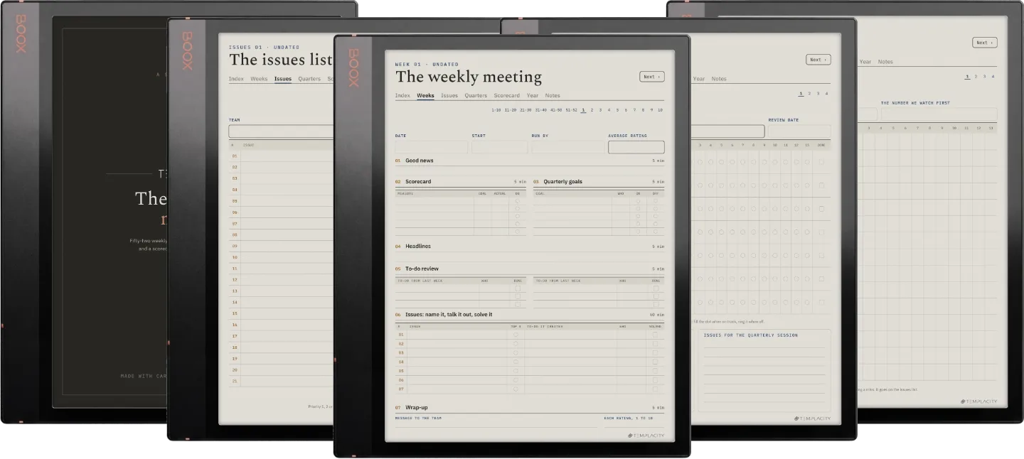 The Planner · Leadership Meeting
