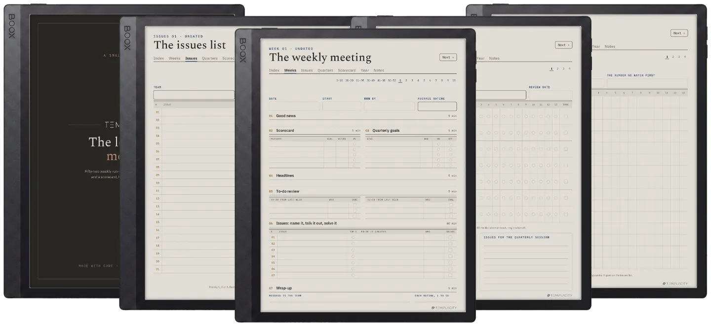 The Planner · Leadership Meeting