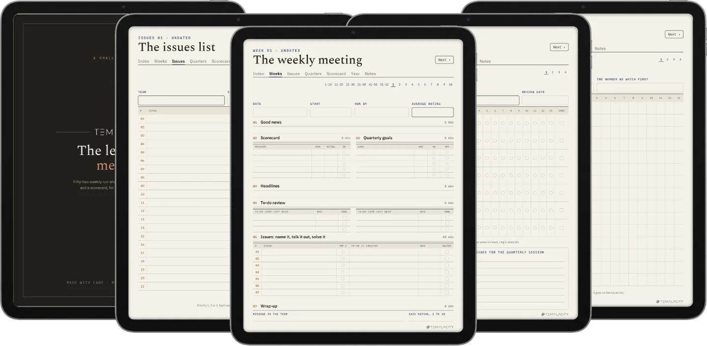 The Planner · Leadership Meeting
