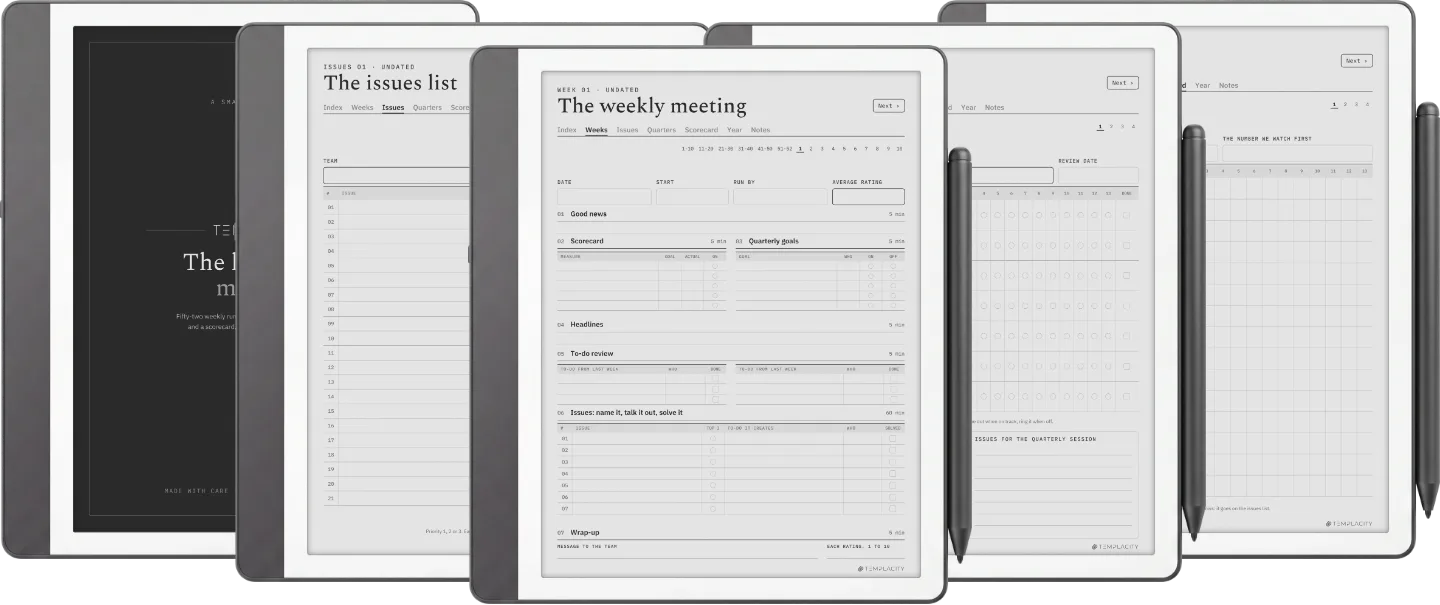 The Planner · Leadership Meeting