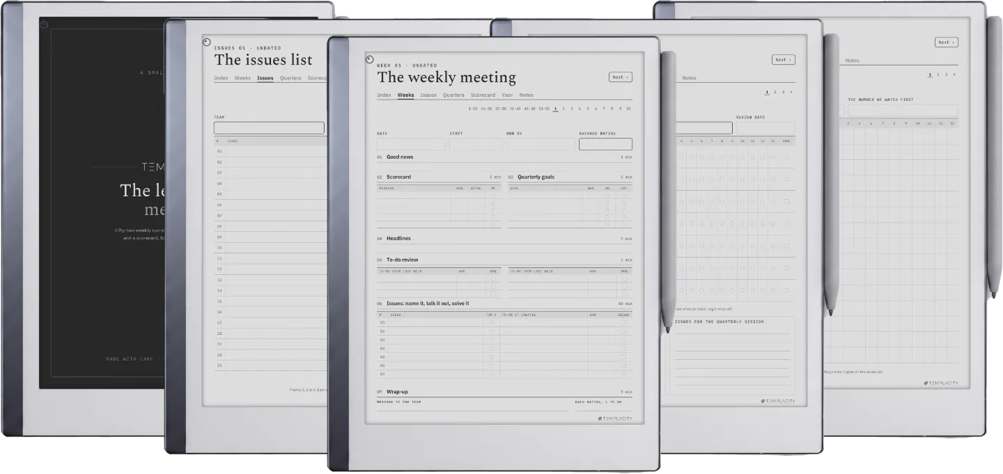 The Planner · Leadership Meeting