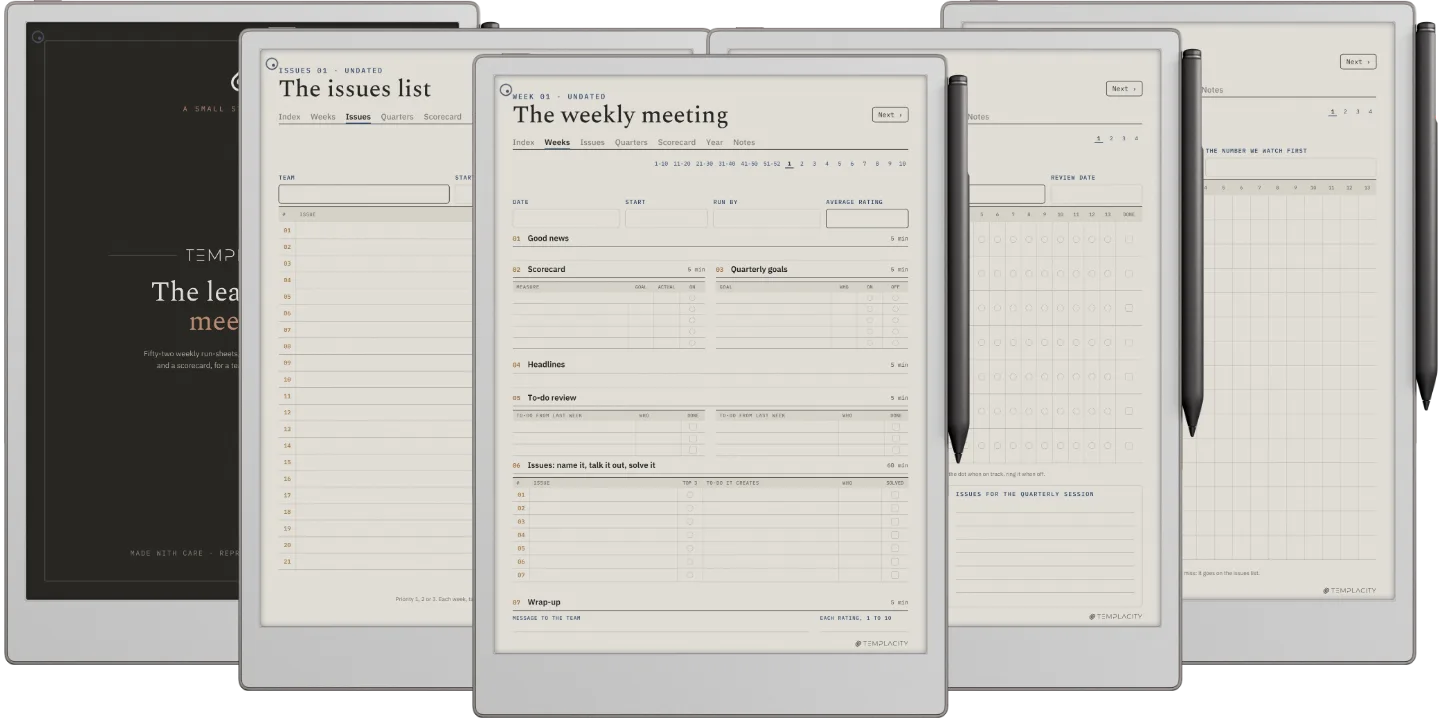 The Planner · Leadership Meeting