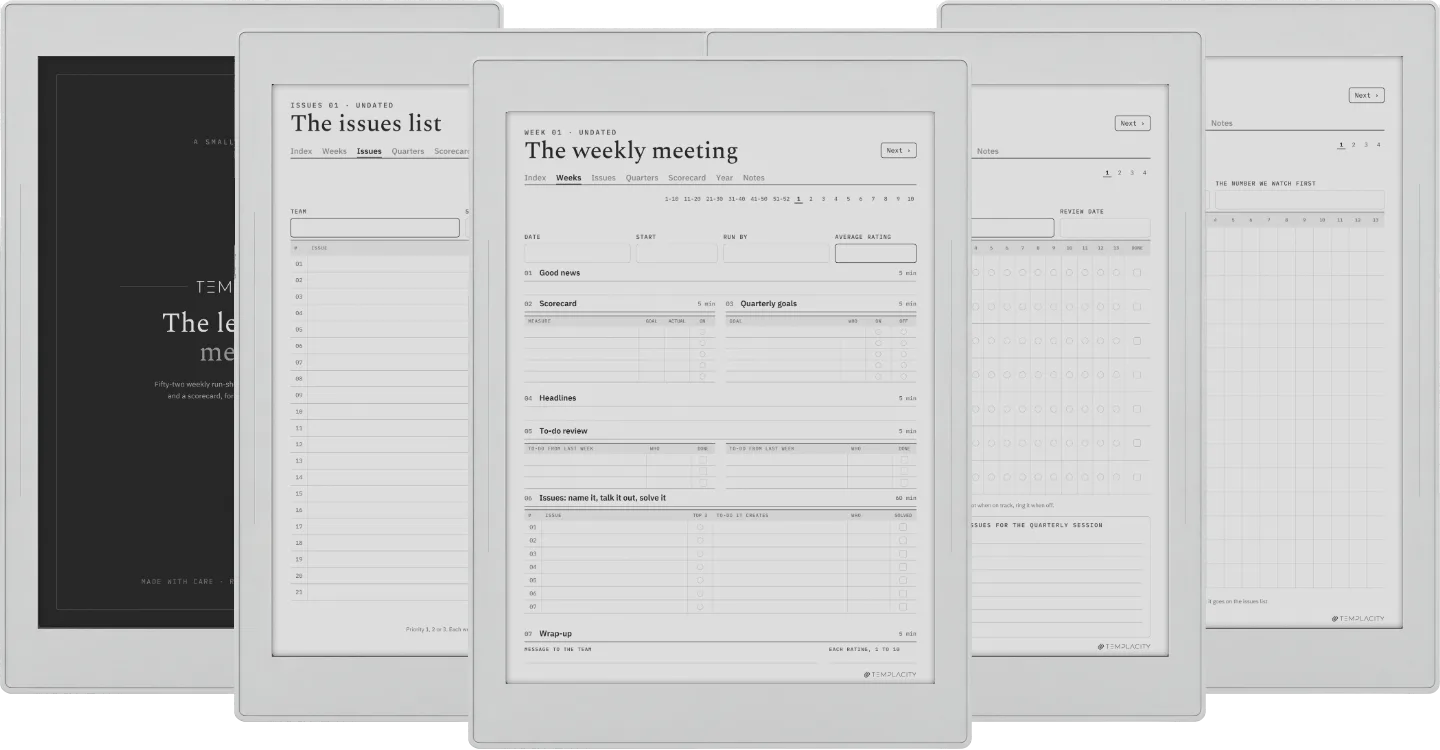 The Planner · Leadership Meeting