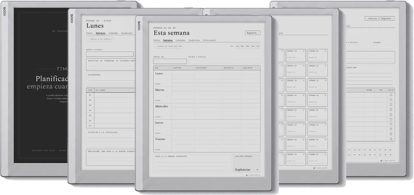 The Planner · Docentes
