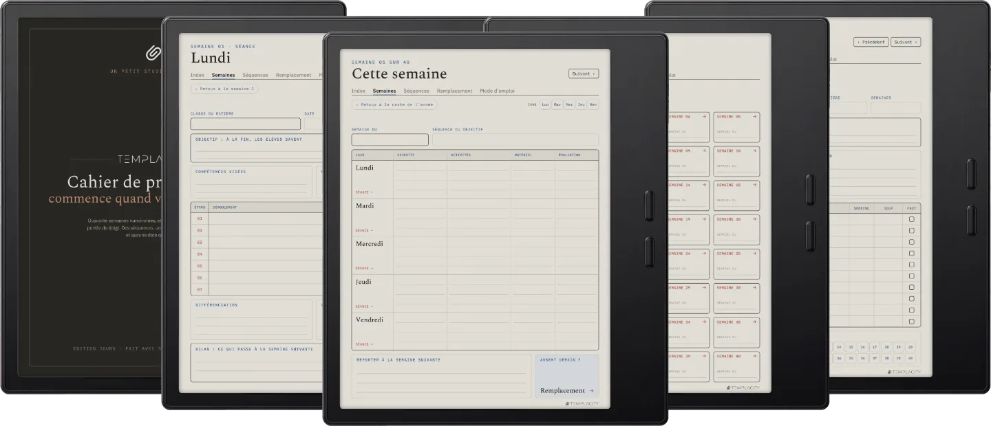 The Planner · Enseignants