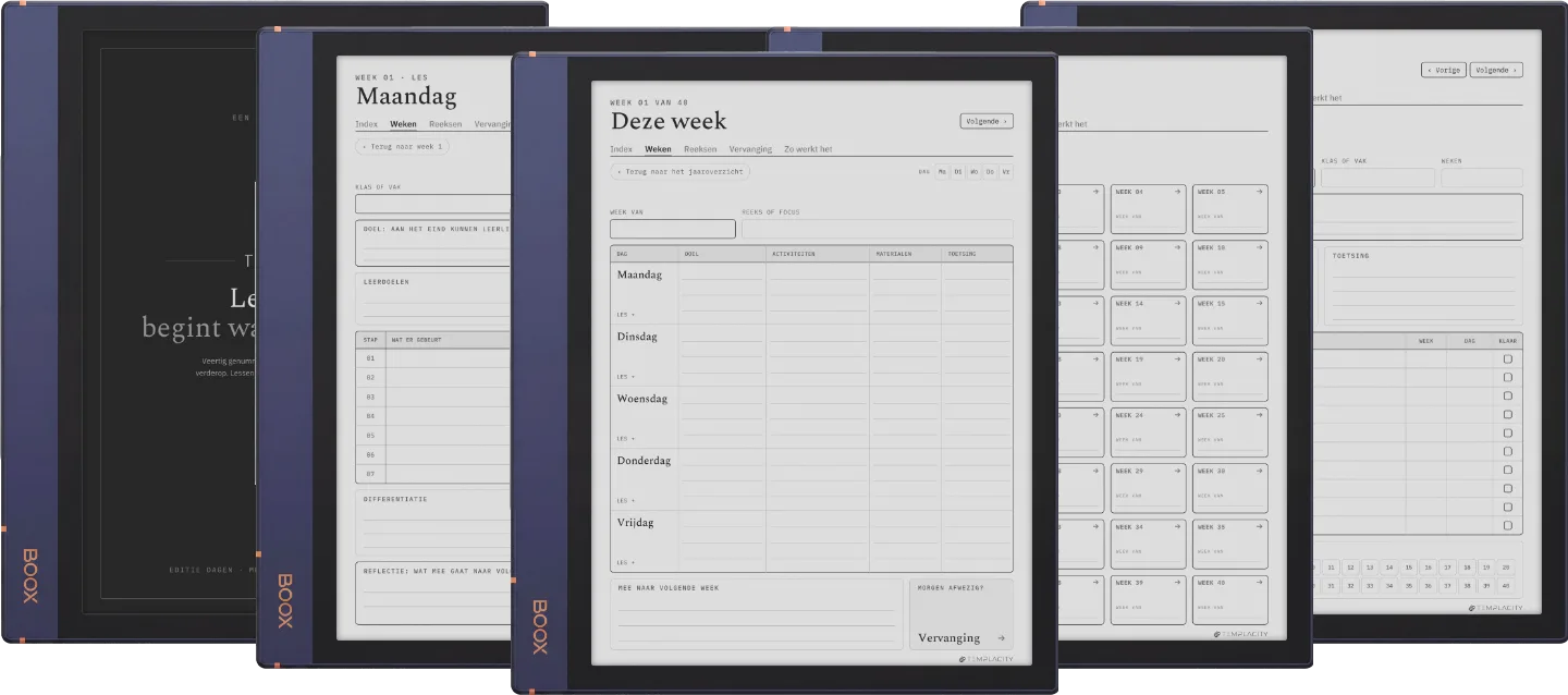 The Planner · Docenten