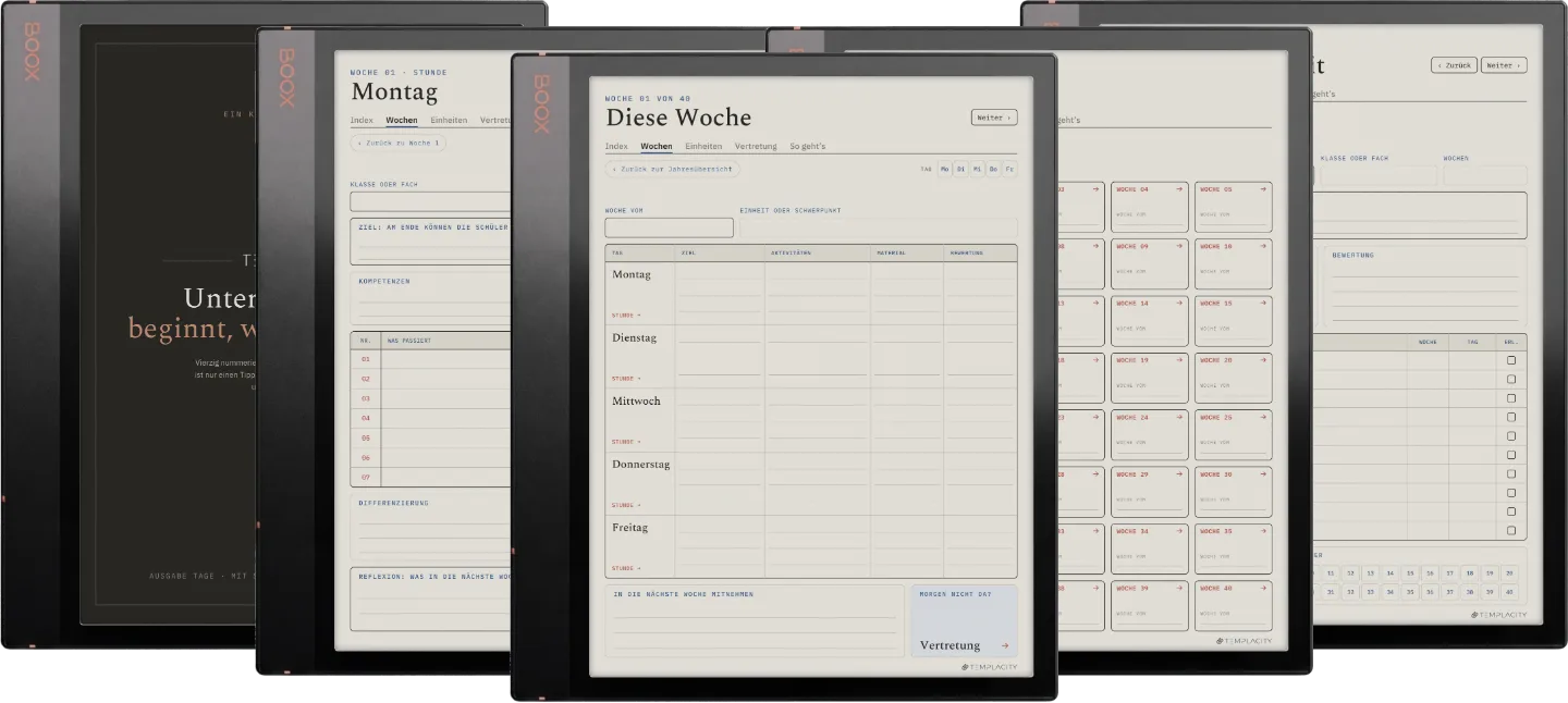 The Planner · Lehrkräfte