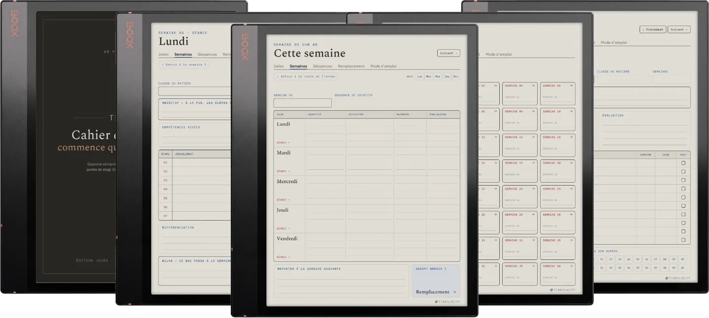 The Planner · Enseignants