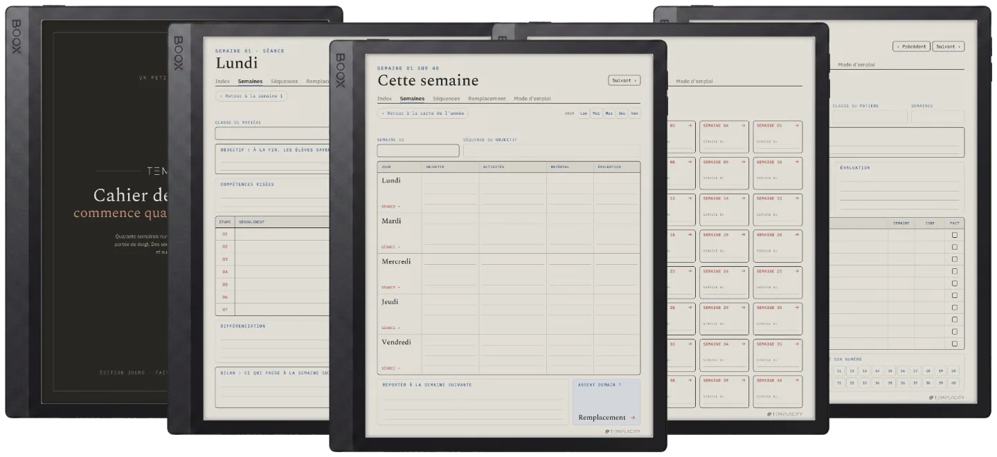 The Planner · Enseignants