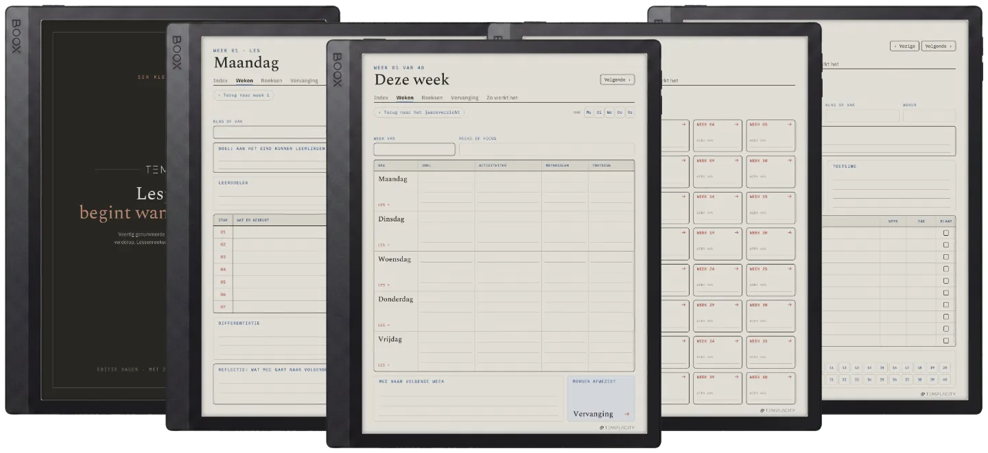 The Planner · Docenten