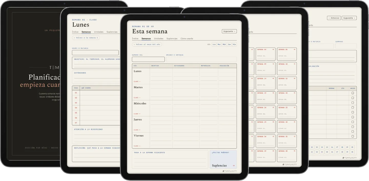 The Planner · Docentes