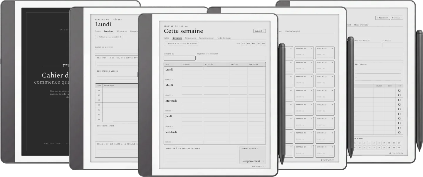 The Planner · Enseignants