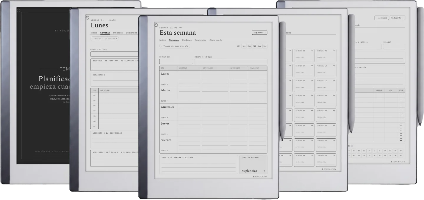 The Planner · Docentes