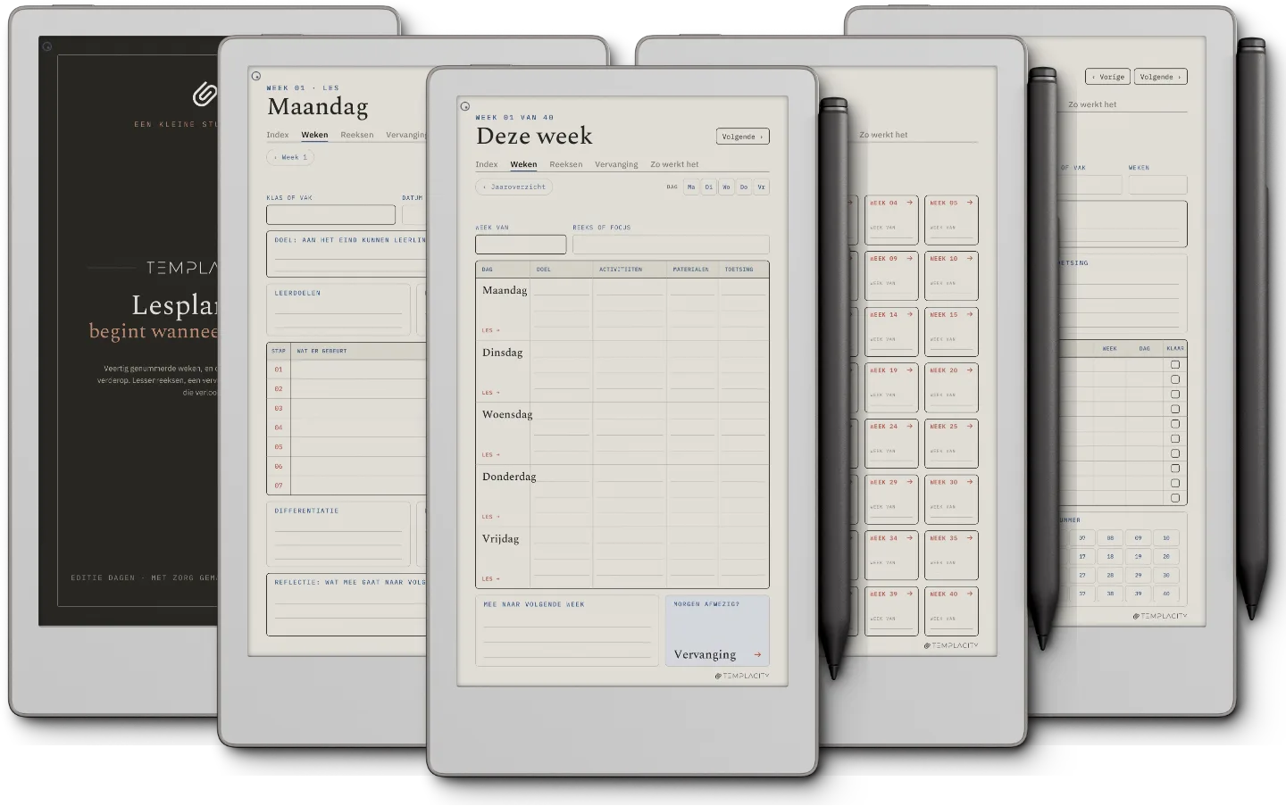 The Planner · Docenten