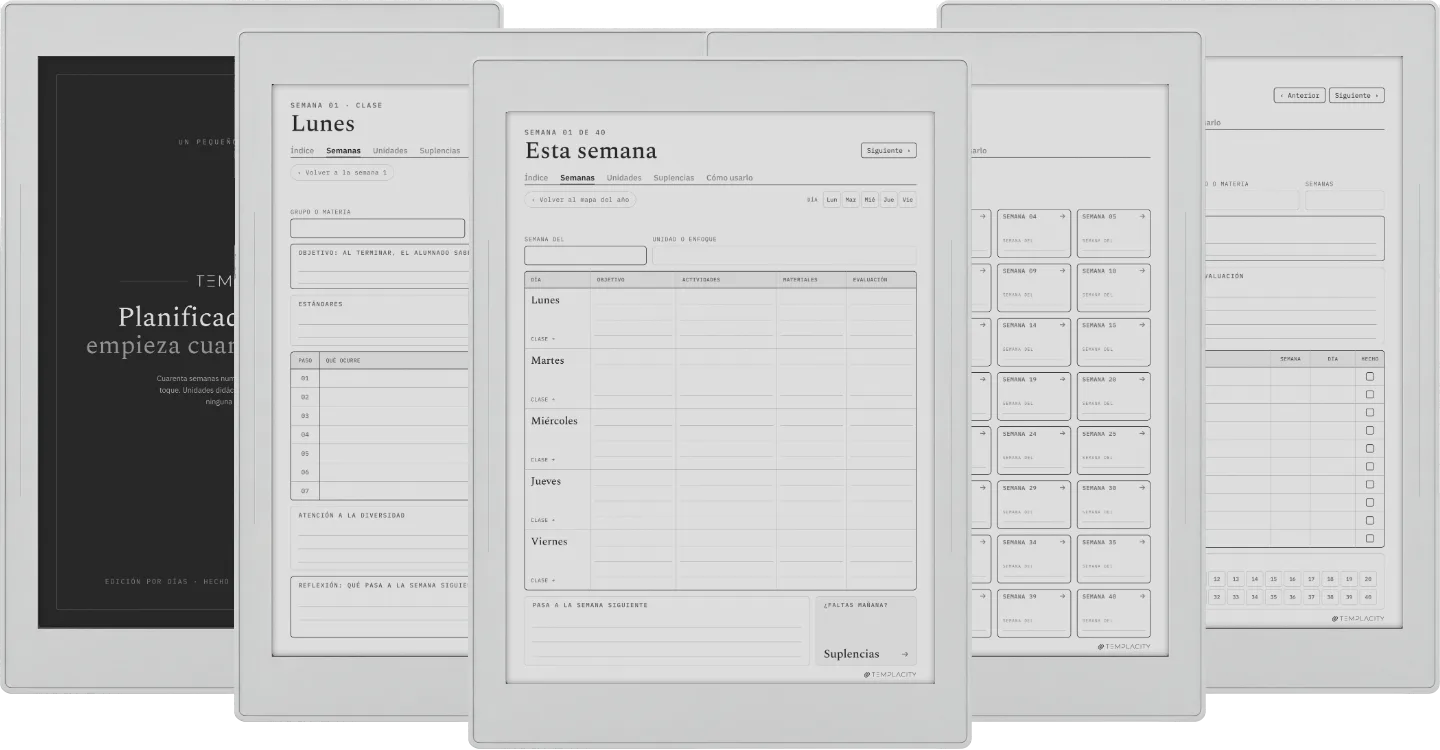 The Planner · Docentes