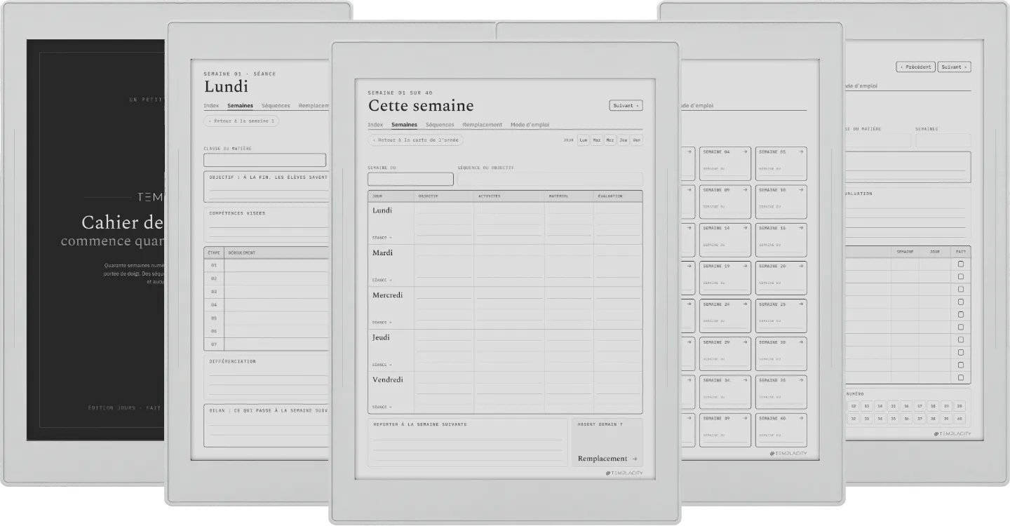 The Planner · Enseignants