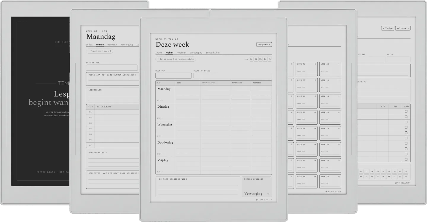 The Planner · Docenten