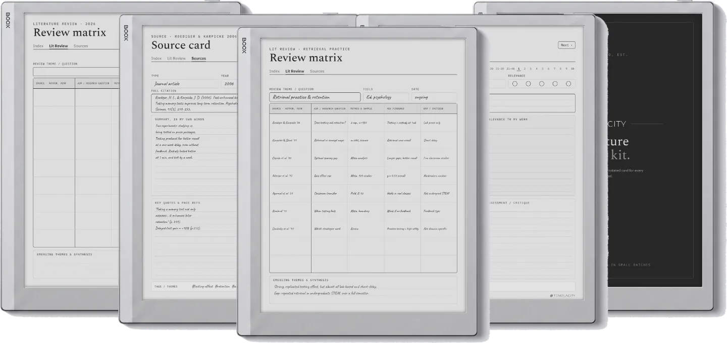 Literature Review Kit