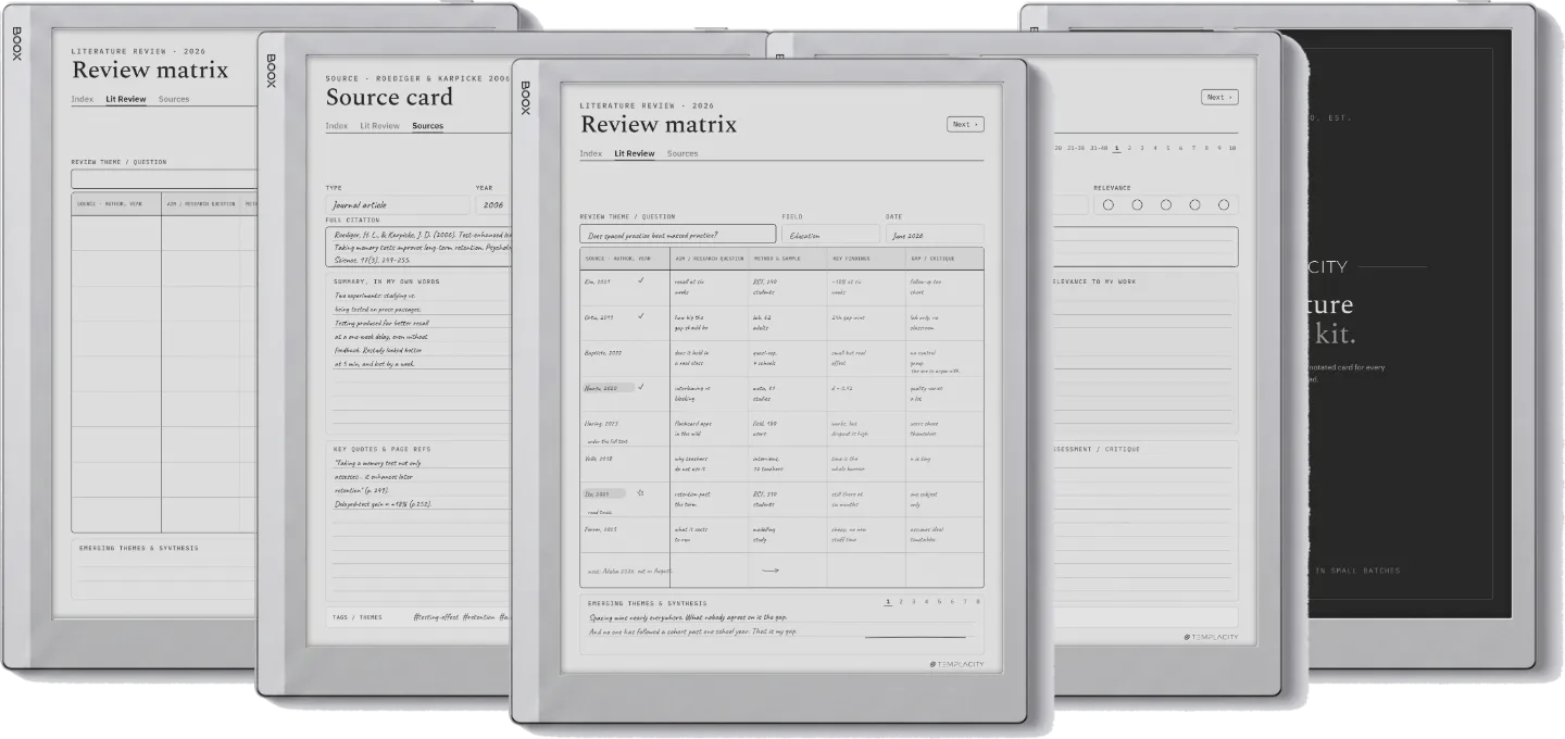 The Planner · Literature Review