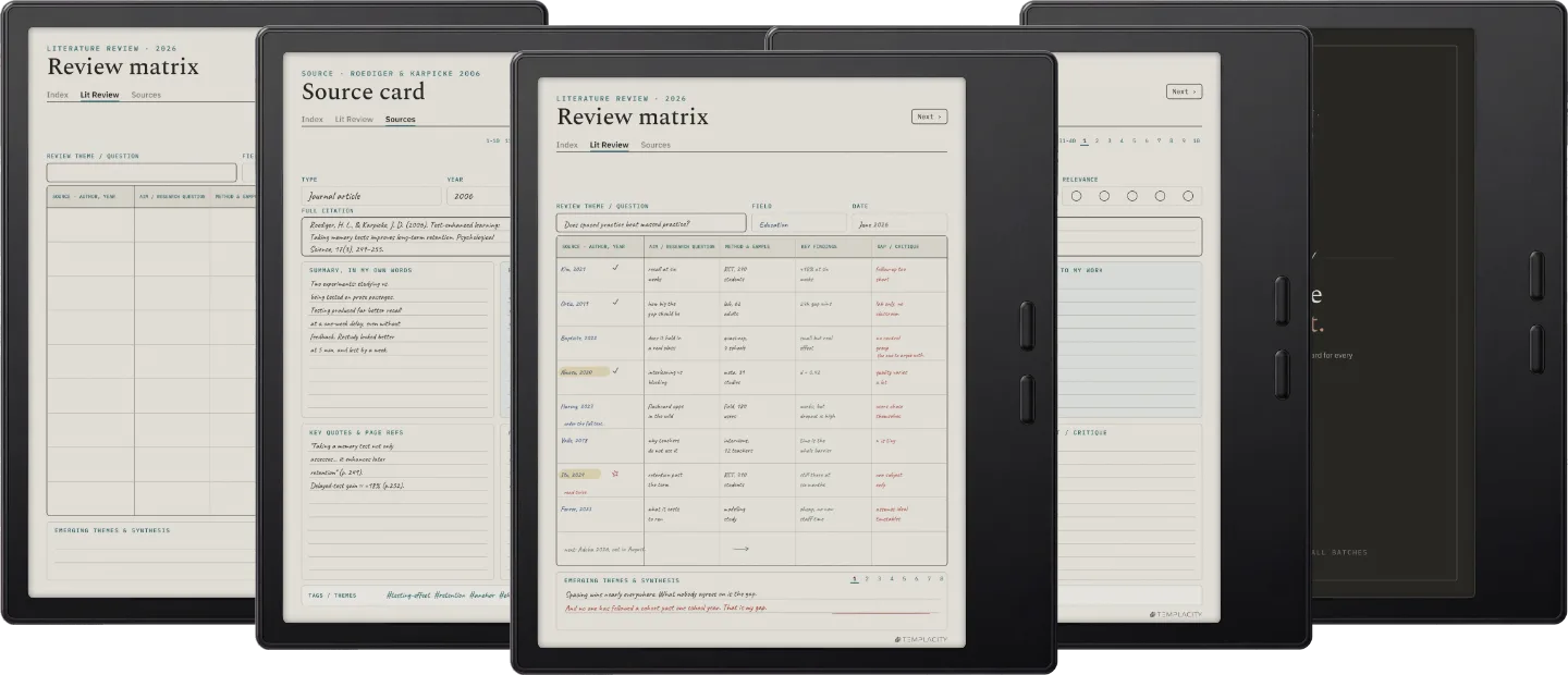 The Planner · Literature Review