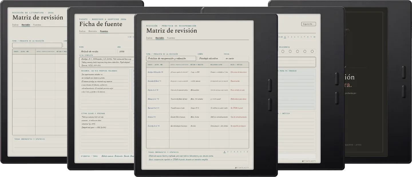 The Planner · Revisión bibliográfica