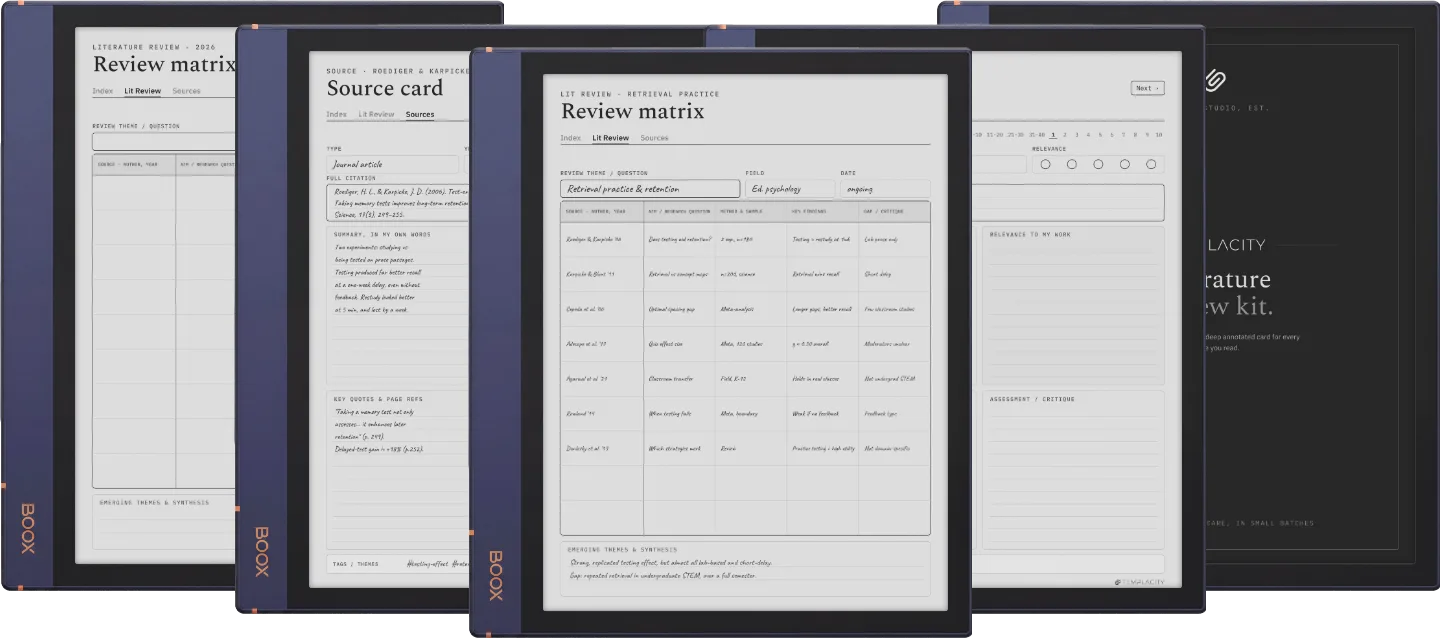 The Planner · Literature Review