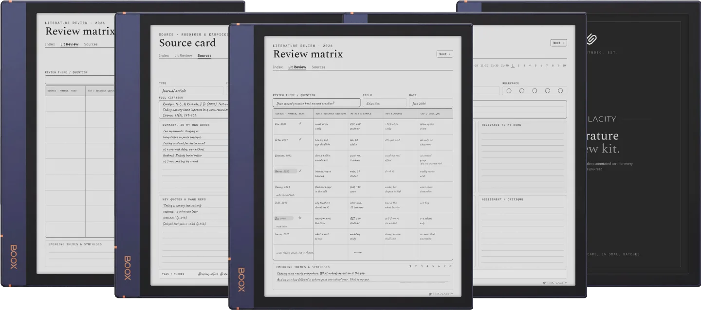 The Planner · Literature Review