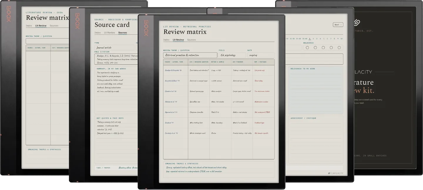 The Planner · Literature Review
