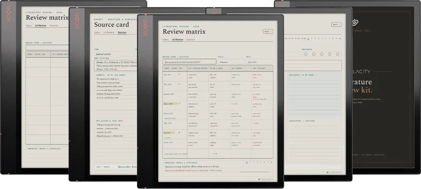 The Planner · Literature Review