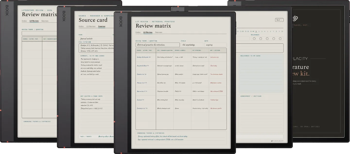 The Planner · Literature Review