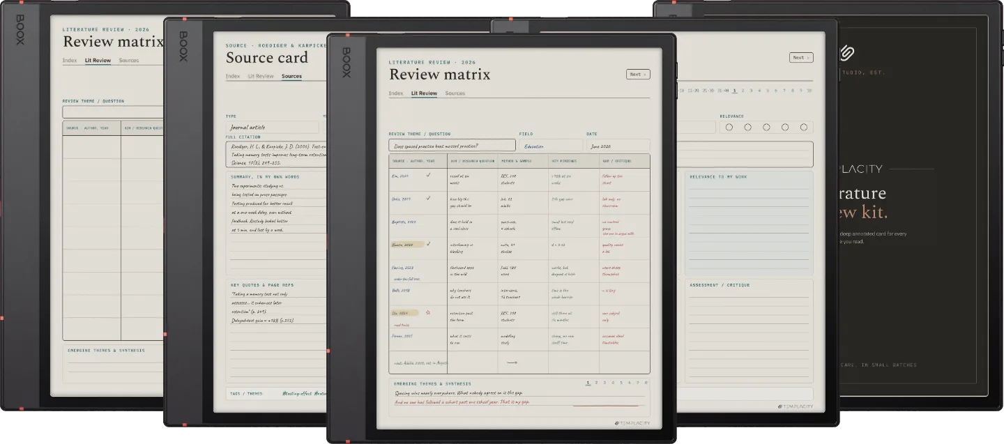 The Planner · Literature Review
