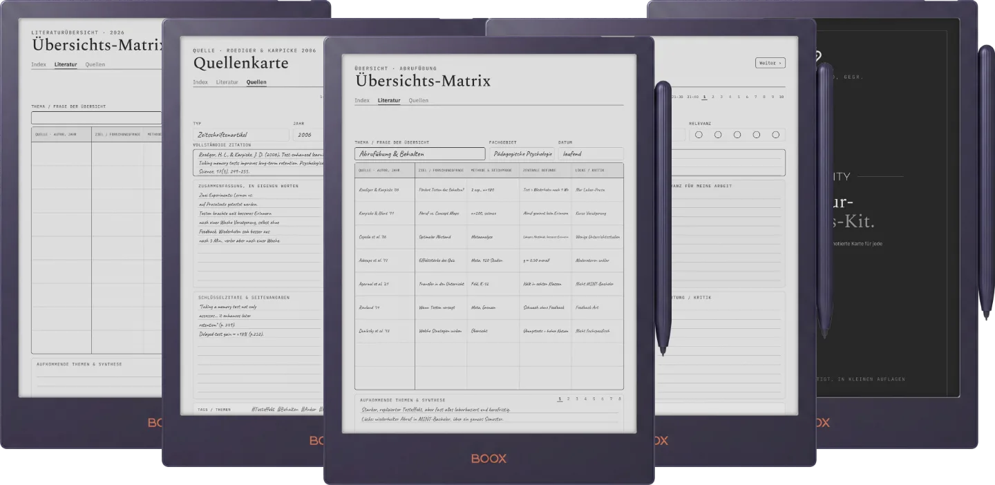 The Planner · Literaturrecherche