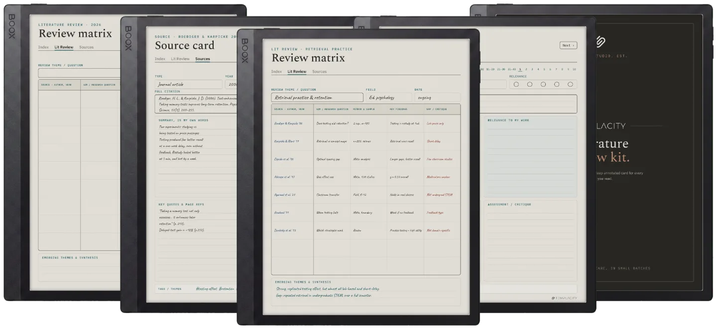 The Planner · Literature Review