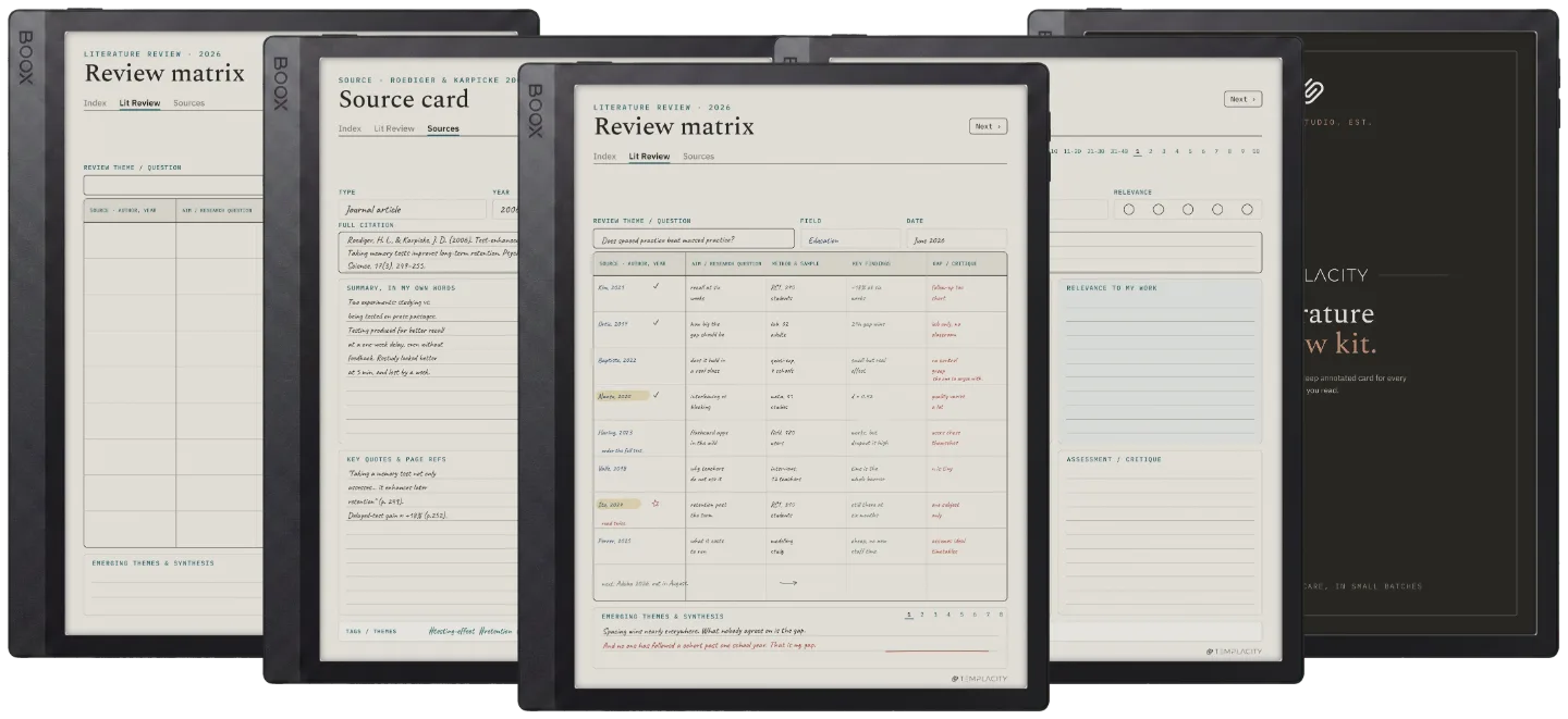 The Planner · Literature Review