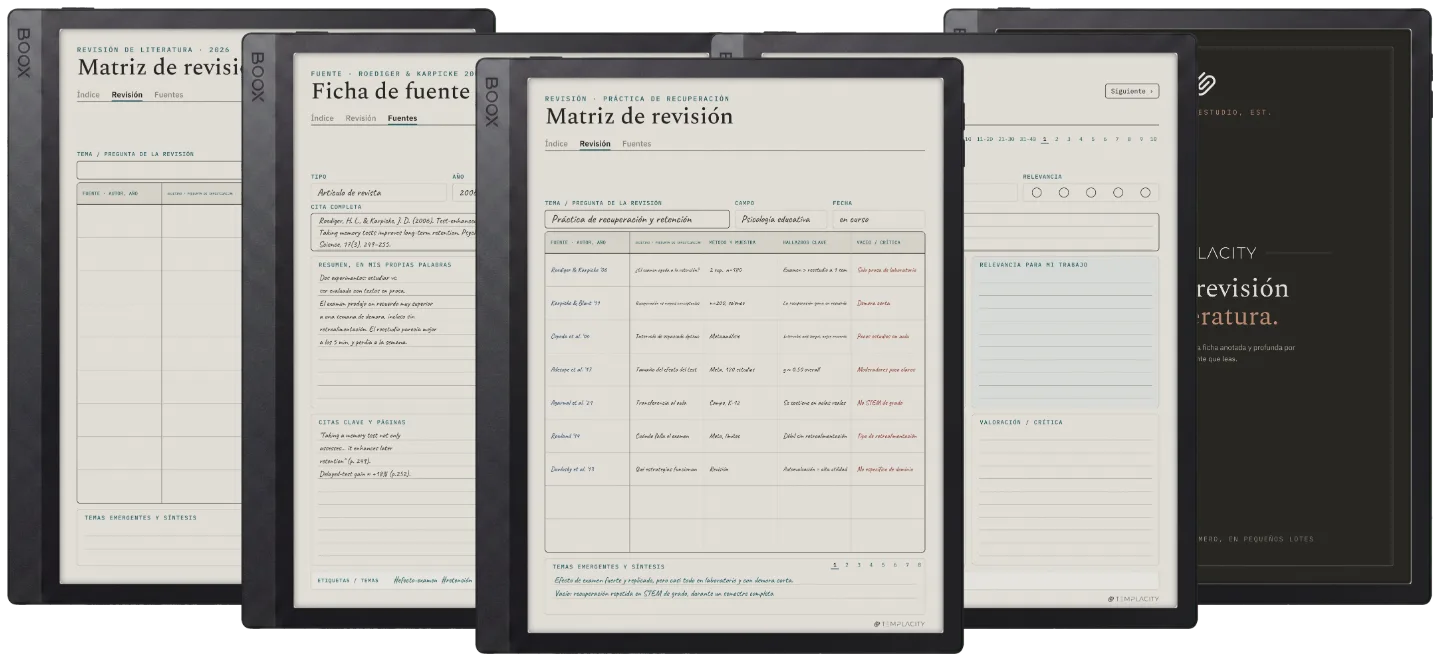 The Planner · Revisión bibliográfica