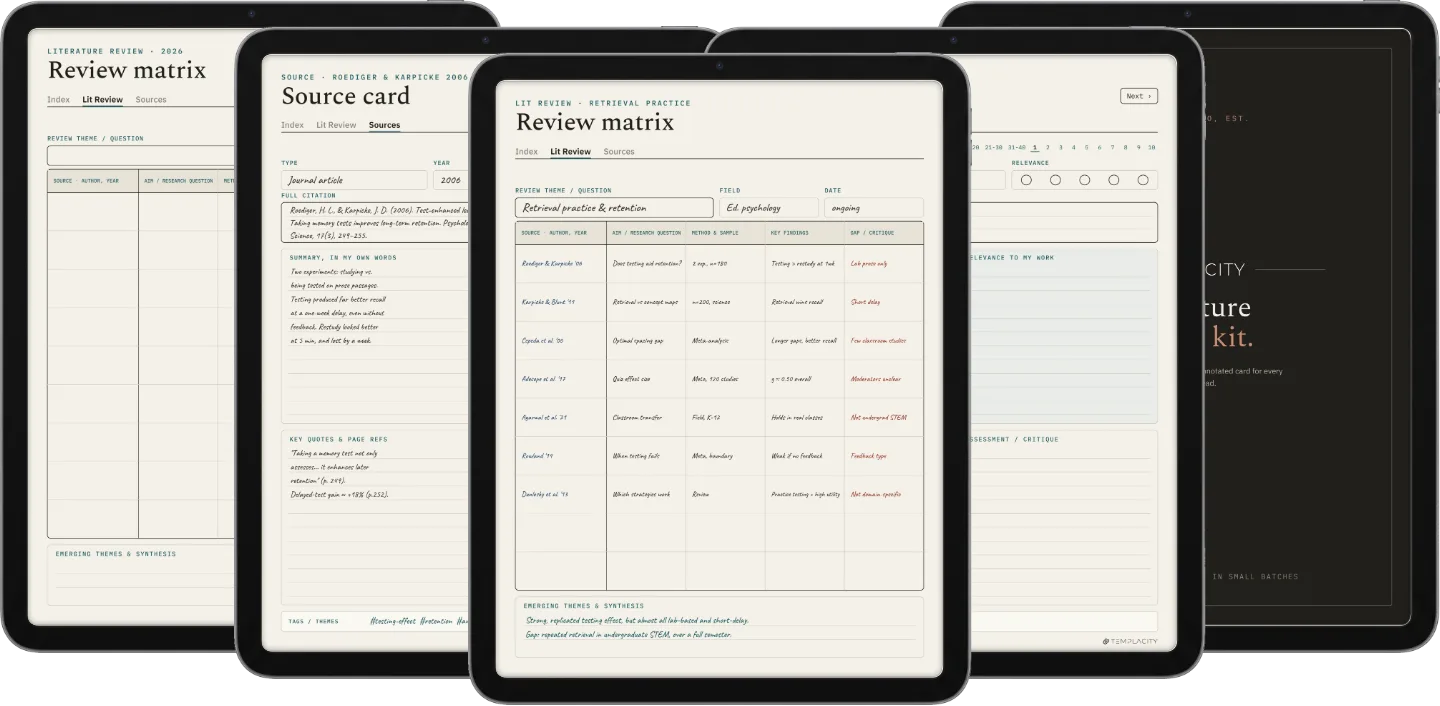 Literature Review Kit