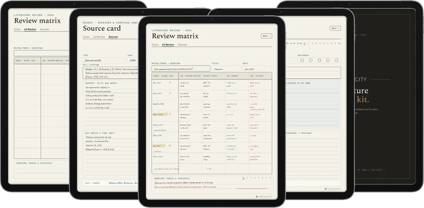 Literature Review Kit