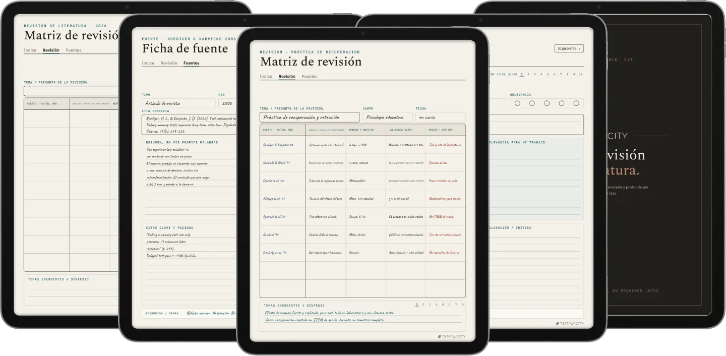 The Planner · Revisión bibliográfica