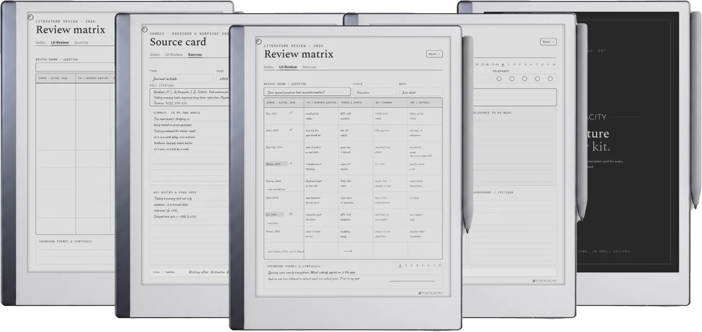 Literature Review Kit