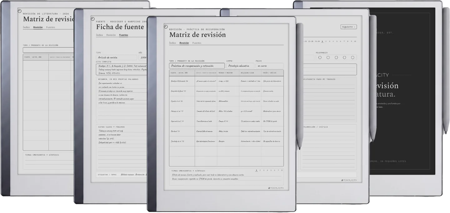 The Planner · Revisión bibliográfica