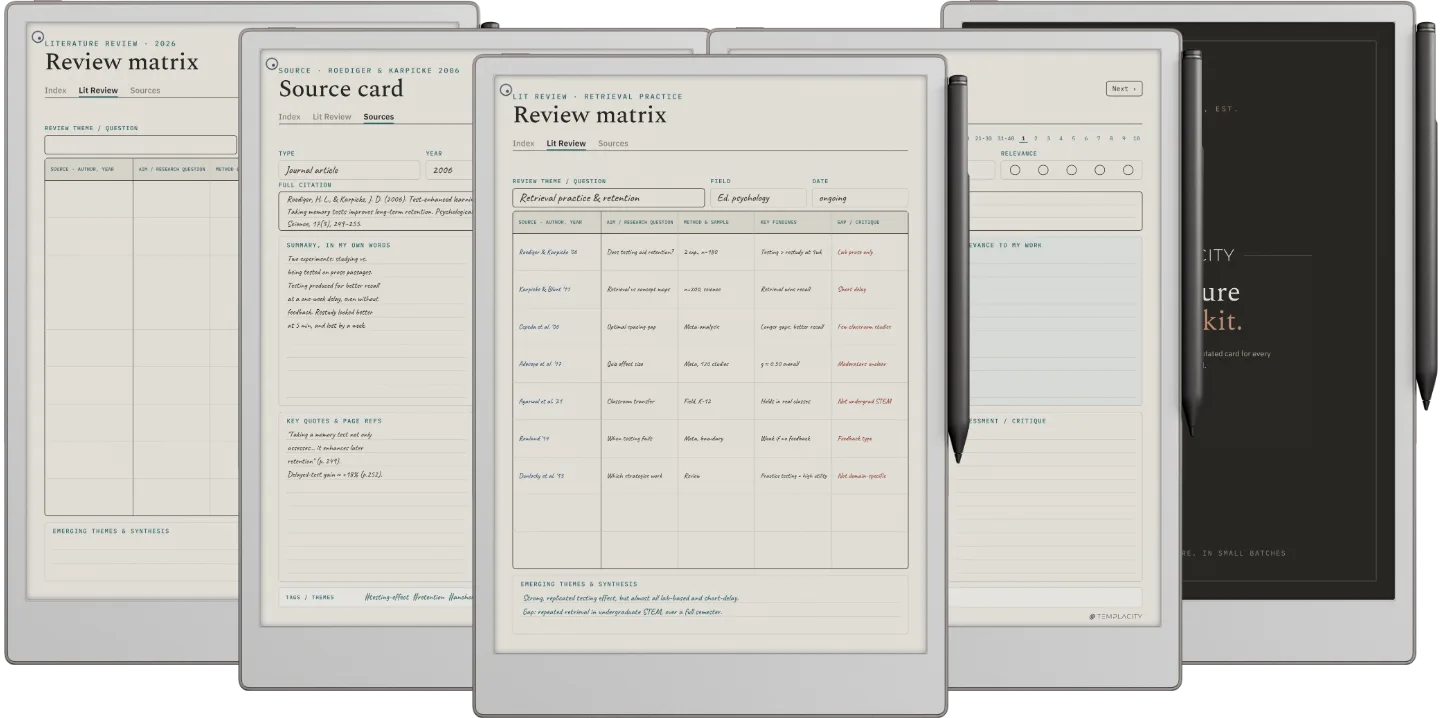 Literature Review Kit