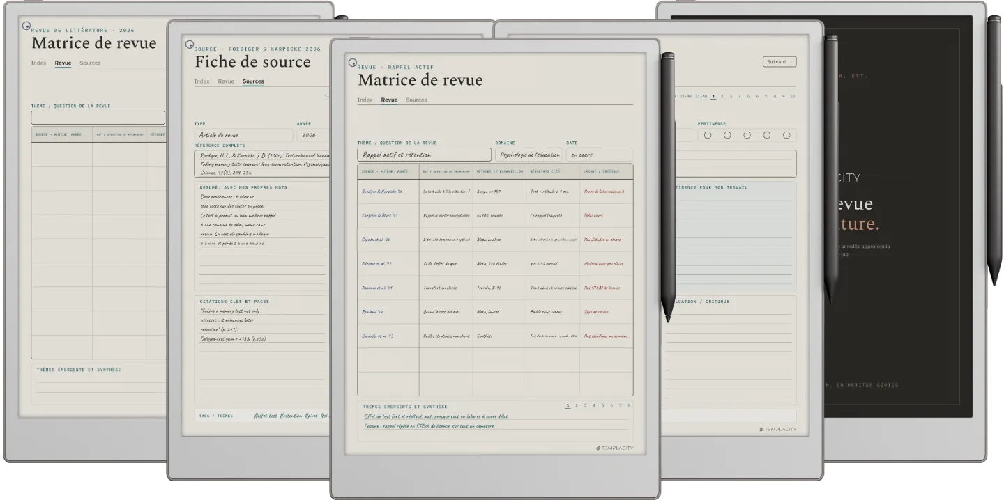 Kit de revue de littérature