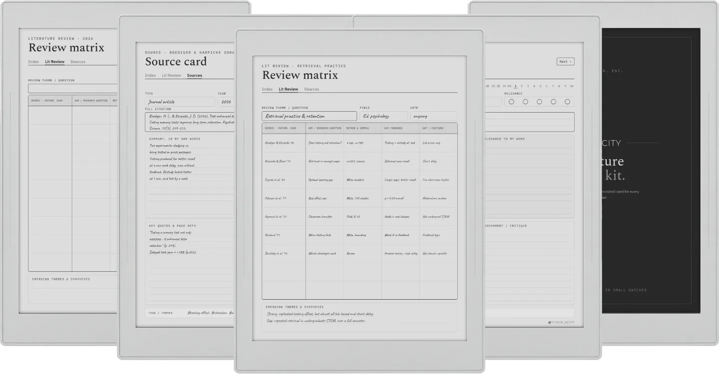 Literature Review Kit