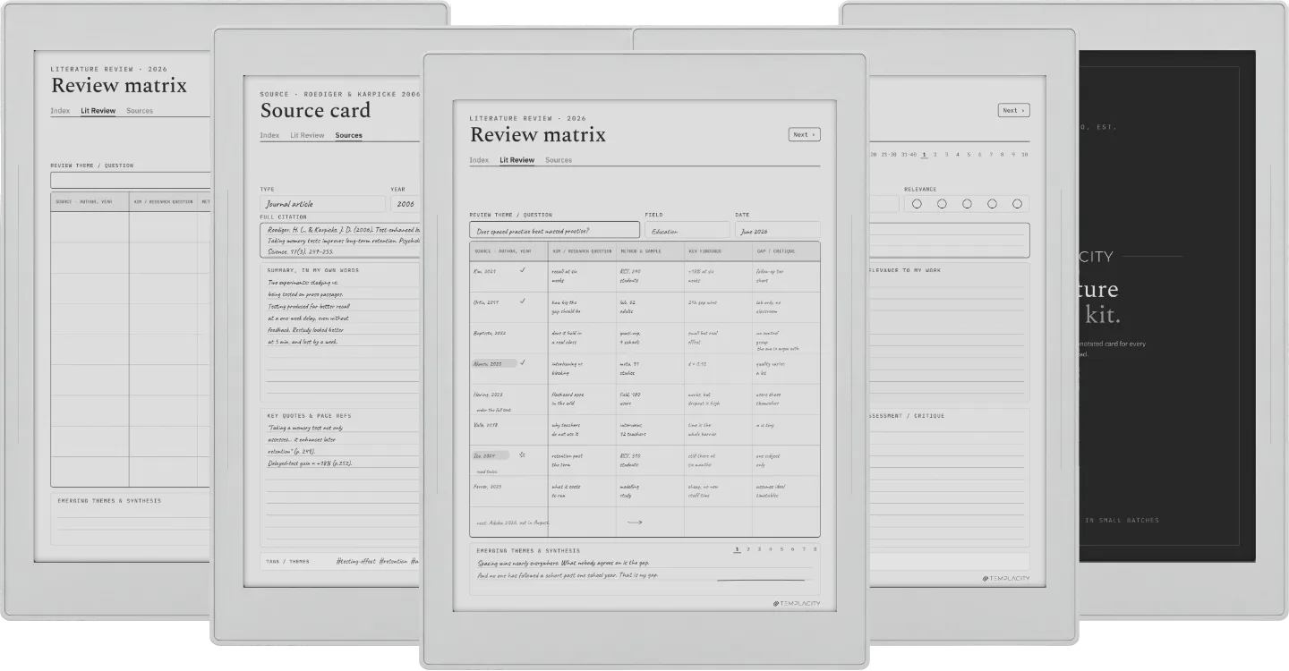 Literature Review Kit