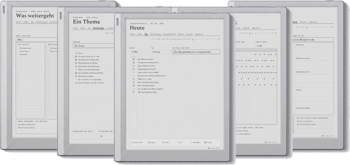 The Planner · Logbuch-System