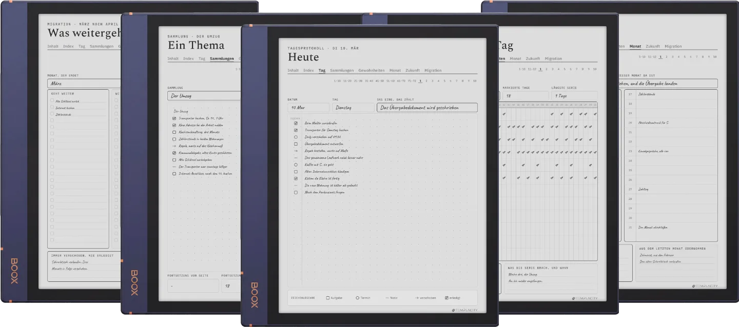 The Planner · Logbuch-System